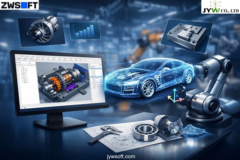 Bản quyền ZW3D và 3D Rendering: Nền tảng trực quan cho doanh nghiệp sản xuất