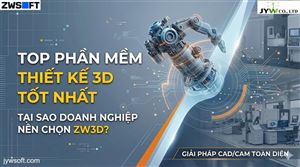 Top Phần Mềm Thiết Kế 3D Tốt Nhất: Tại Sao Doanh Nghiệp Nên Chọn ZW3D?