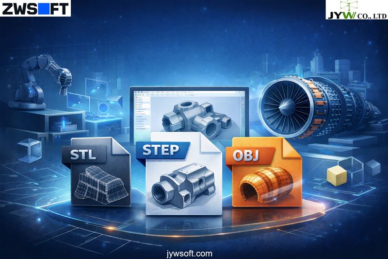 Hướng Dẫn Các Định Dạng File 3D Phổ Biến Cho Thiết Kế & Sản Xuất Với Phần mềm ZW3D