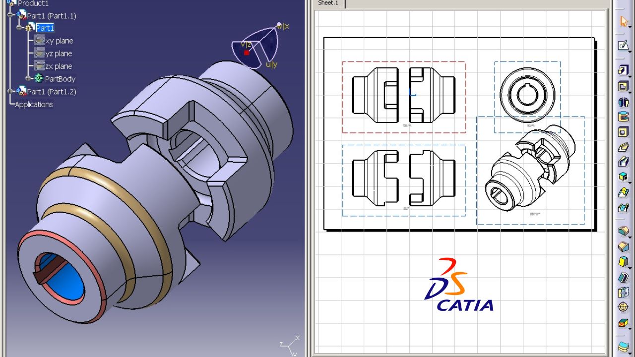Phần mềm CATIA hỗ trợ nghành thiết kế cơ khí