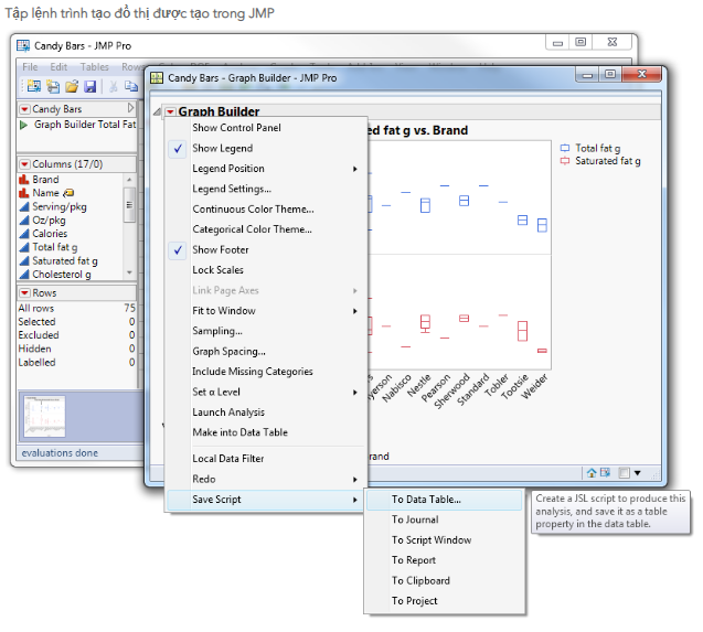 jmp graph builder border