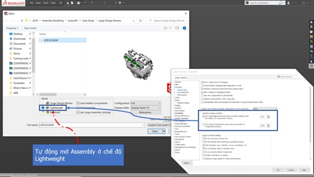 Mẹo hay sử dụng SOLIDWORKS Assembly