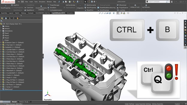 Mẹo hay sử dụng SOLIDWORKS Assembly