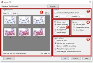Hướng dẫn nhập file PDF trong phần mềm AutoCAD
