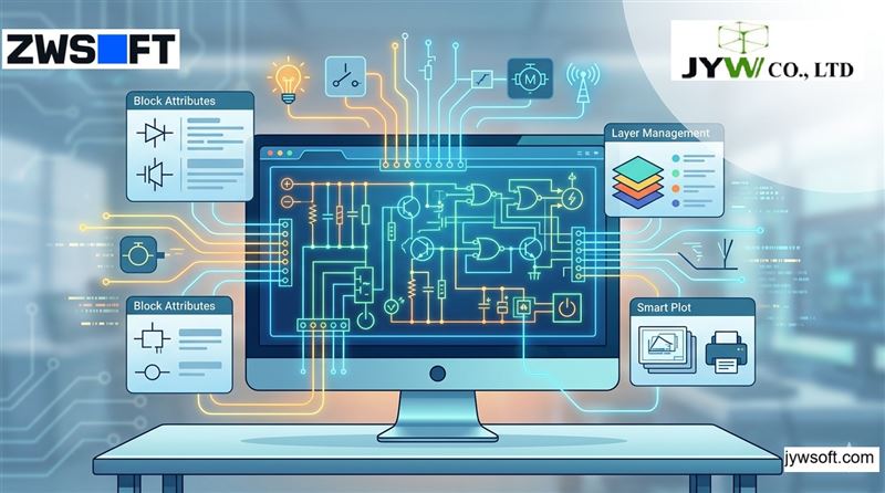Cách vẽ và xuất sơ đồ hệ thống điện tử bằng phần mềm ZWCAD nhanh chóng