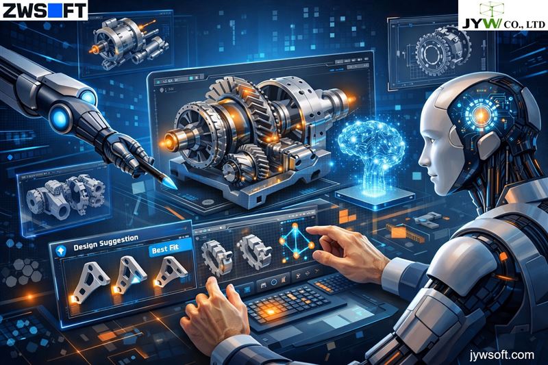 Phần mềm ZW3D và các tính năng AI giúp tăng tốc thiết kế cơ khí