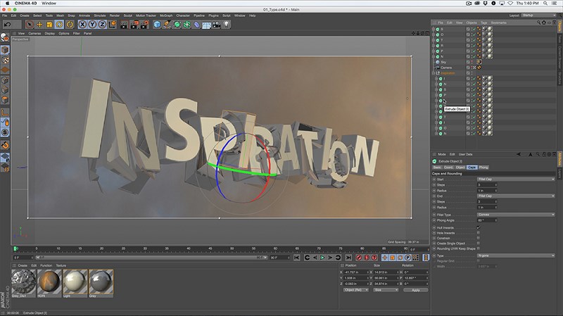 Cinema 4D Kết xuất đồ họa tốt, độ chính xác cao